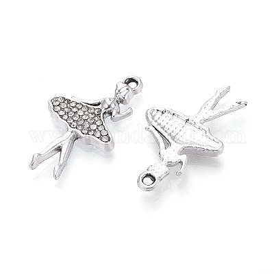 Подвески из сплава и страза PALLOY-T090-54P-1