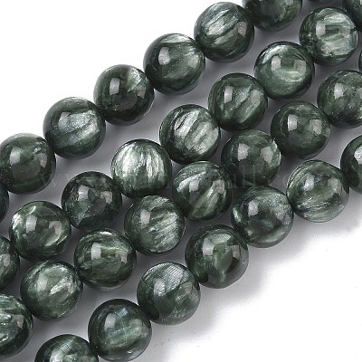 Природные SERAPHINITE нитей бисера&nbsp;G-C270-O01-07-1