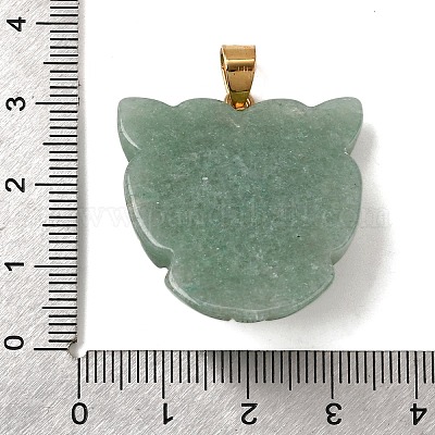 Подвески из натурального зеленого авантюрина и синтетической бирюзы G-Z090-02G-02-1