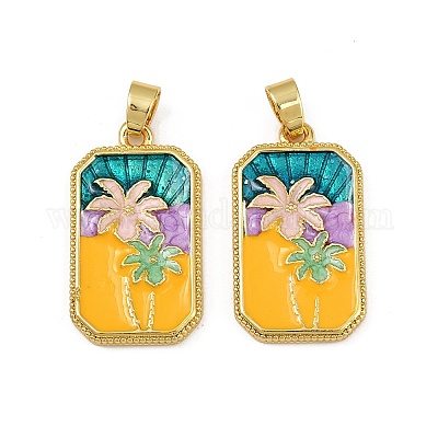 Латунь эмаль подвески KK-L190-012G-01-1