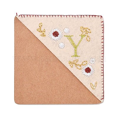 4 шт. персонализированные закладки-уголки с вышивкой вручную JX587Y-1