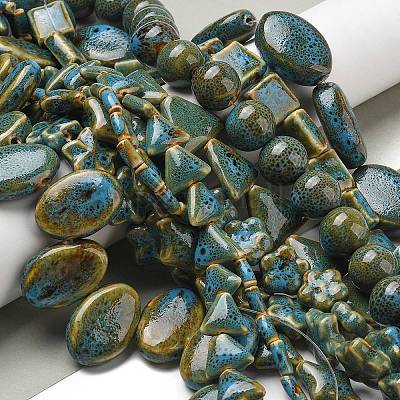 Фарфора ручной работы бисер нитей&nbsp;PORC-B002-19B-1