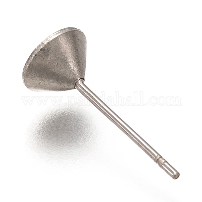 Серьги-гвоздики из нержавеющей стали 304 STAS-P263-01B-P-1