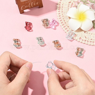 10 шт. Прозрачные стеклянные бусины&nbsp;GLAA-YW0005-13-1