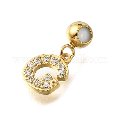 Подвеска со стразами из нержавеющей стали 304 STAS-H202-50G-G-1