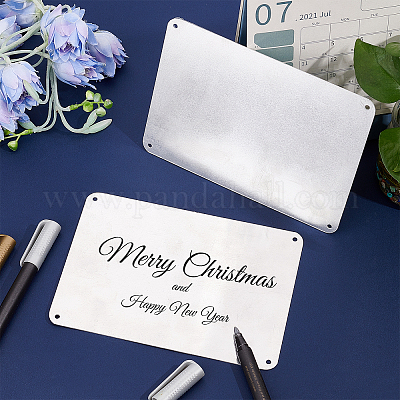 Алюминиевые пустые предупреждающие знаки DIY-GL0003-03B-1