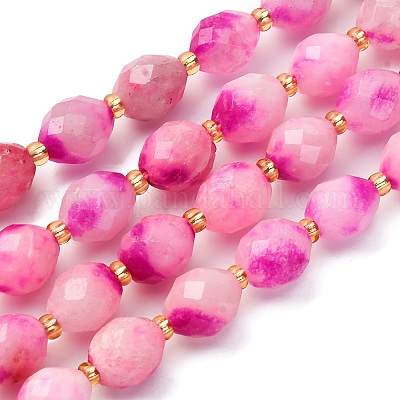 Бусины из натурального белого нефрита G-D305-B01-01N-1