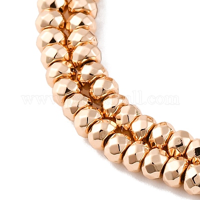 Гальванические нити из синтетических немагнитных гематитовых бусин G-H020-D01-03RG-1