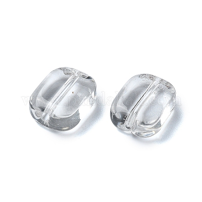 20 Stück transparente Glasperlen&nbsp;GLAA-Q103-01E-1