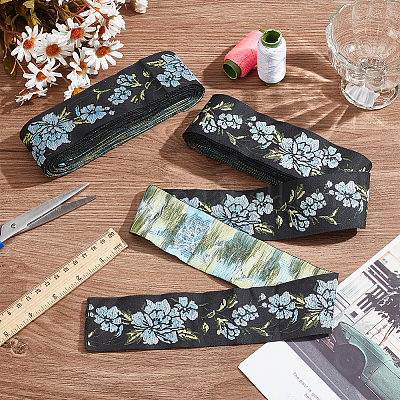 7 м ленты из полиэстера с вышивкой в этническом стиле OCOR-WH0093-16-1