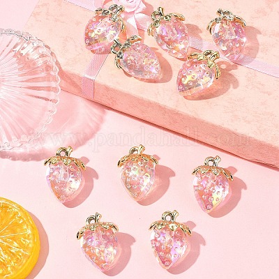 10шт прозрачные акриловые подвески MACR-FS0002-08B-1