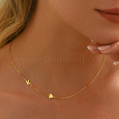 Минималистичное серебряное ожерелье в форме сердца с буквой s925 для женщин и вечеринок в отпуске. IG1020-3-1