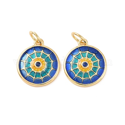 Плоские круглые микро медные проложит кубических подвески диоксида циркония KK-G435-33G-01-1