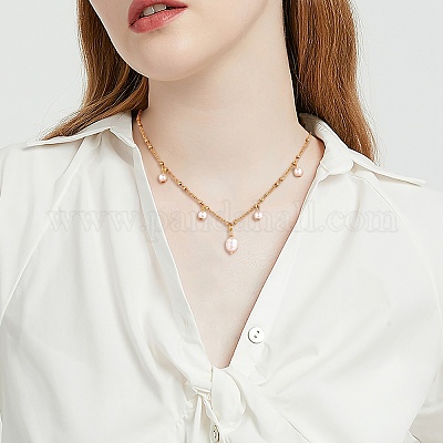 Подвески из натурального пресноводного жемчуга PEAR-SZ0001-08-1