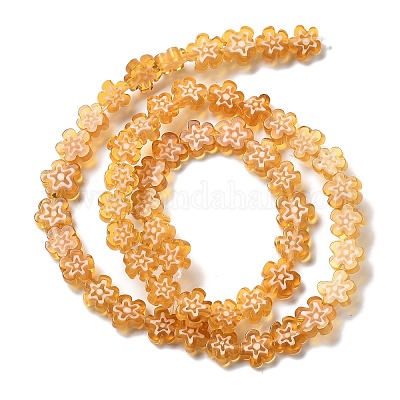 Ручной работы millefiori стеклянные бусины нитки LAMP-F035-09I-1