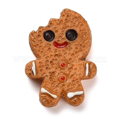 Кабошоны из непрозрачной смолы с рождественской тематикой CRES-Q007-01B-1