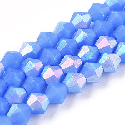 Нити биконусов из матового стекла EGLA-A039-J6mm-MB04-1