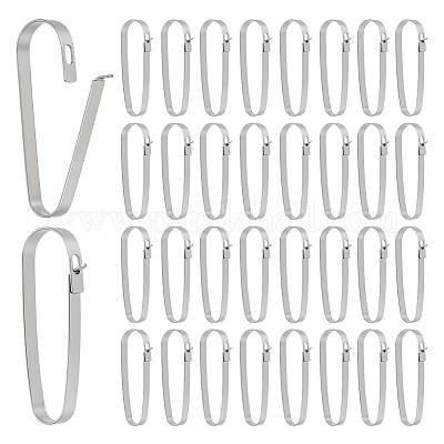 Фурнитура для застежки брелока из нержавеющей стали 304 STAS-WH0072-03P-1