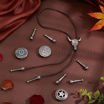 Застежки для галстука-боло из сплава DIY-PH0022-64-1