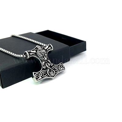 Мужские ожерелья из нержавеющей стали с подвеской в виде якоря корабля викингов PX5995-1