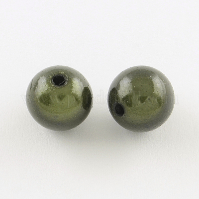 Perles acryliques laquées&nbsp;MACR-Q154-6mm-N04-1