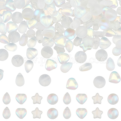 Наборы для изготовления бусин из стекла и синтетического лунного камня FIND-GO0003-85-1