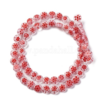 Ручной работы millefiori стеклянные бусины нитки LAMP-G164-11L-1