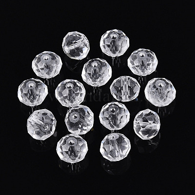 Выпечка расписные прозрачные стеклянные бусины X1-GLAA-N011-10mm-02-1