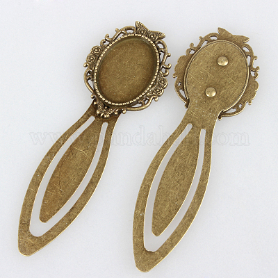 Сеттинги закладки кабошон железа&nbsp;LS-PALLOY-N0084-23AB-NF-1