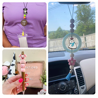 Силиконовые бусины в виде животных из мультфильмов SIL-TA0002-70-1