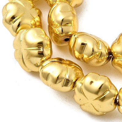 Стеклянные бусины с гальваническим покрытием  EGLA-F166-16G-1