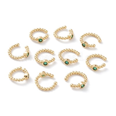 Серьги-манжеты из циркония EJEW-H109-01F-G-1