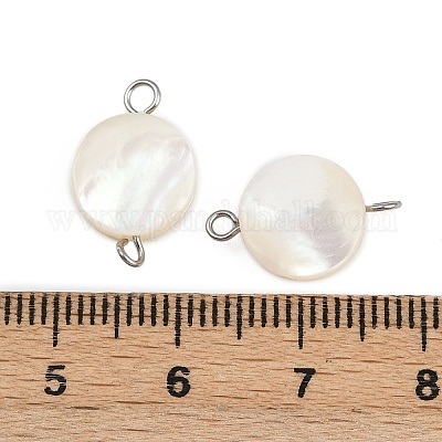 Подвески-коннекторы из натуральных ракушек STAS-D378-21P-1