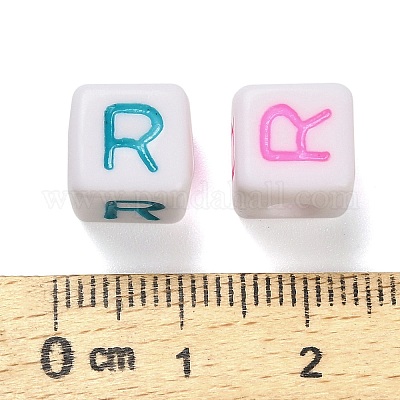 Непрозрачные акриловые бусины OACR-I022-01R-1