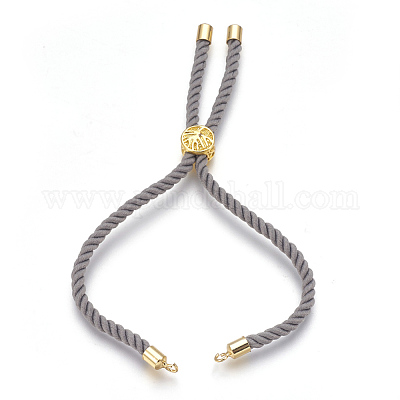 Изготовление браслетов из хлопка KK-F758-03J-G-1