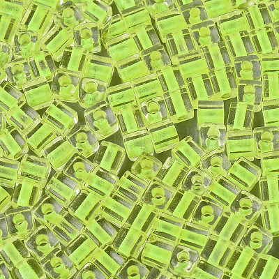 Прозрачные внутри цветные стеклянные бусины SEED-T007-11J-1