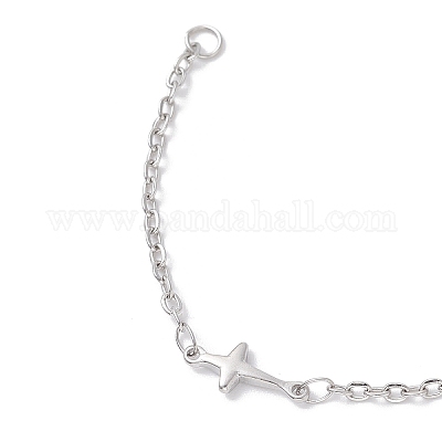 Изготовление браслетов из нержавеющей стали 304 с поперечными связями (2 шт.) AJEW-JB01382-1