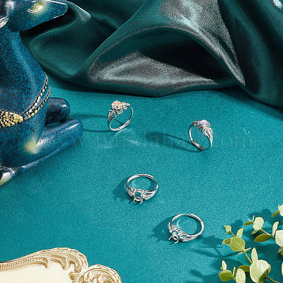 4 шт. латунные регулируемые кольца&nbsp;KK-SC0007-05-1