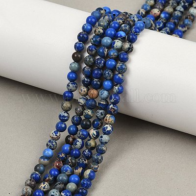 Натуральные имперские нитки из яшмы G-I122-4mm-06-1