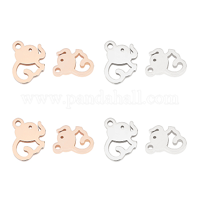 8 шт. 2-х цветные подвески из нержавеющей стали 304 STAS-UN0028-65-1