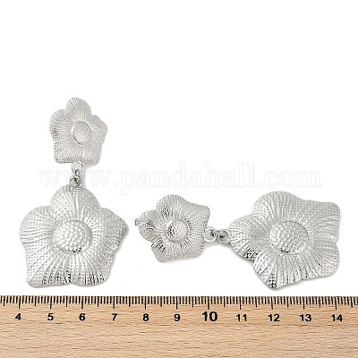 Серьги-гвоздики из нержавеющей стали 304 EJEW-G423-14P-1