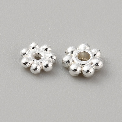 925 стерлингов серебряные шарики Spacer STER-WH0016-13A-1