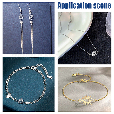 20 шт. 2 цвета 201 нержавеющая сталь звездочка соединительные подвески STAS-UN0040-99-1