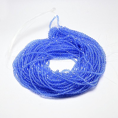 Прозрачные стеклянные бусины EGLA-A039-T3mm-D07-1