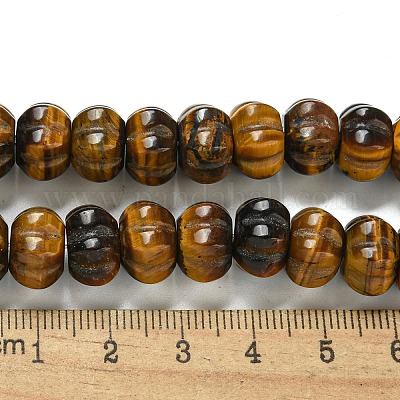 Природных тигровый глаз бисер нитей G-G142-A15-01-1