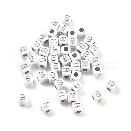 Непрозрачные акриловые бусины OACR-D282-06B-1