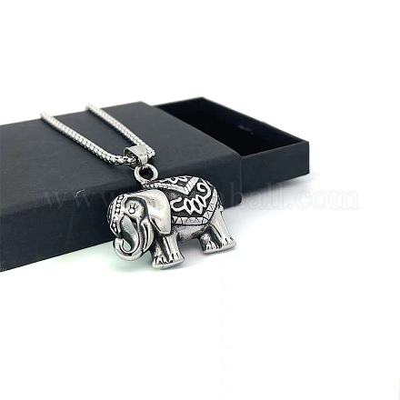 Мужская подвеска в виде слона из нержавеющей стали FH8804-1