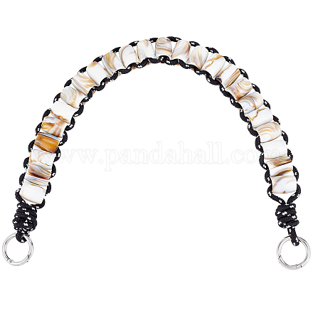 Bretelles de sac en perles acryliques à motif de marbre DIY-WH0304-351-1