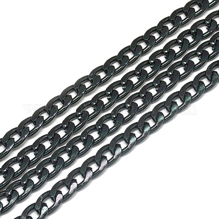 無溶接アルミ製カーブチェーン  ブラック  10.8x7.2x2mm CHA-S001-070A-1