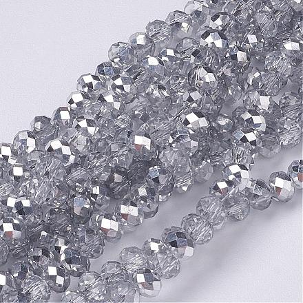 Electroplate Glass Bead Strands X-GR4MMY-07S-1